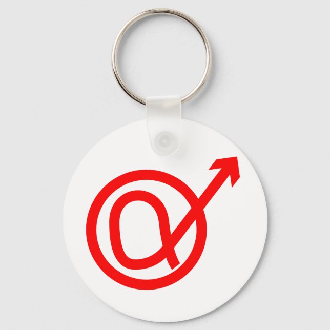 Alpha Male Sign Schlüsselanhänger (Vorderseite)