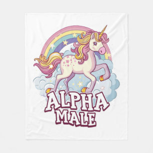 Alpha Male Unicorn Fleecedecke