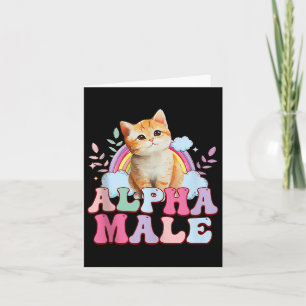 Alpha-Männerkatze Kitten Funny für Männer Tank Top Karte