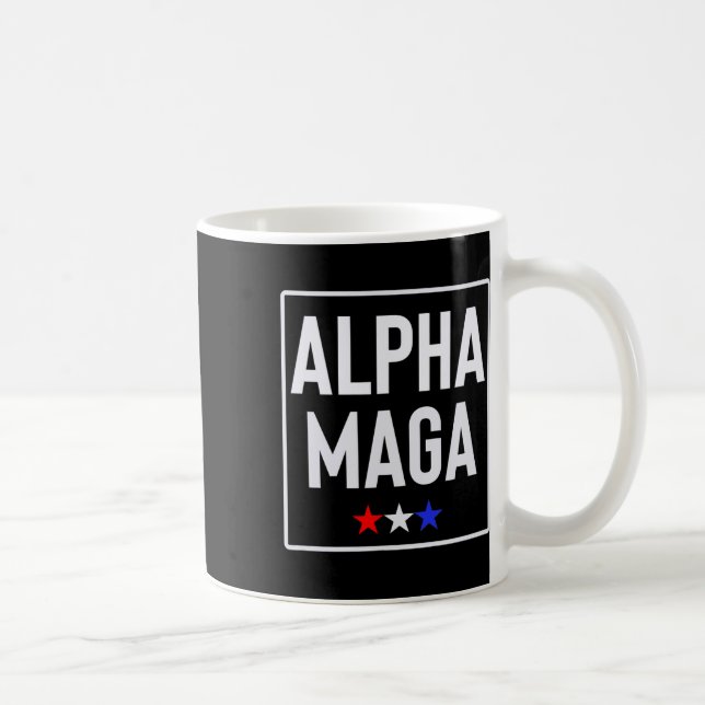 Alpha Mega Trump 2024 Election Design  Kaffeetasse (Rechts)