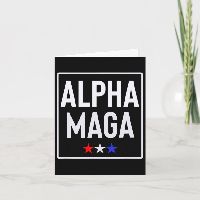 Alpha Mega Trump Wahldesign 2024 Karte (Vorderseite)