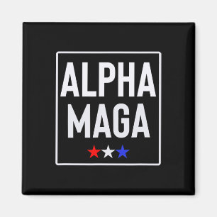 Alpha Mega Trump Wahldesign 2024 Magnet