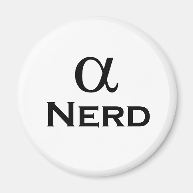 Alpha-Nerd Magnet (Vorne)