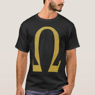 Alpha Omega Buchstabe Griechisches Alphabet T-Shirt