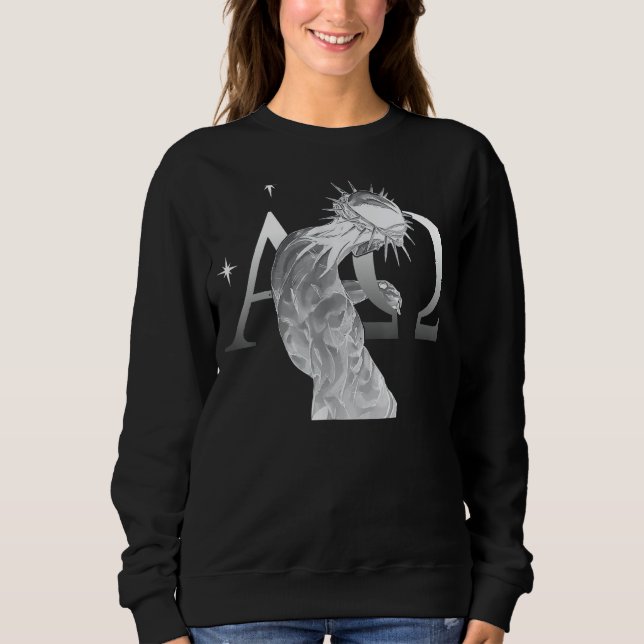 Alpha Omega Jesus ist König Seek Königreich JoJo Sweatshirt (Vorderseite)