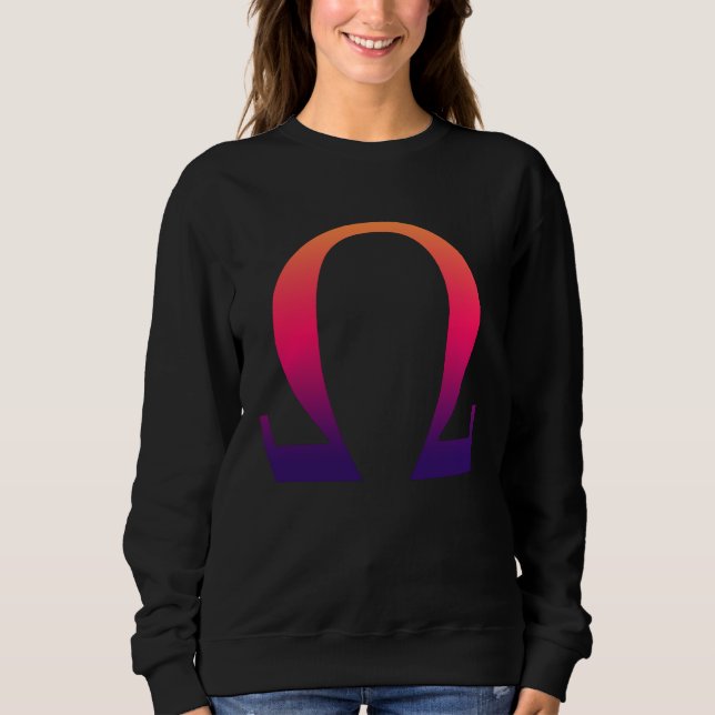 Alpha Omega Letter Greek Alphabet Sweatshirt (Vorderseite)