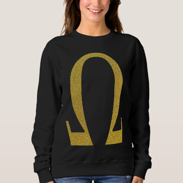 Alpha Omega Letter Greek Alphabet Sweatshirt (Vorderseite)