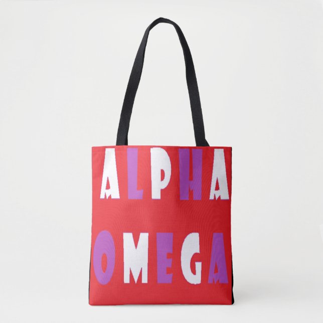 Alpha Omega lila Großtext (Vorderseite)