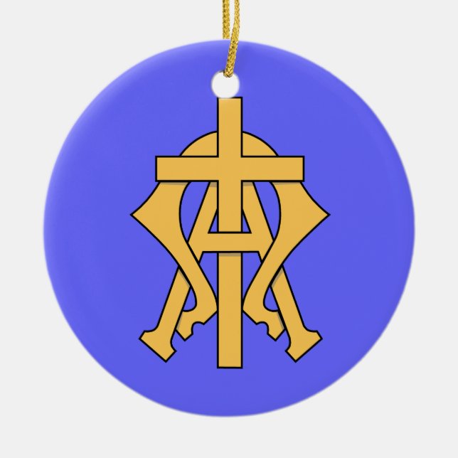 Alpha & Omega Weihnachtsschmuck (Vorne)