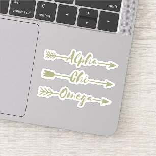 Alpha Pfeile Chi-Omegas   Aufkleber