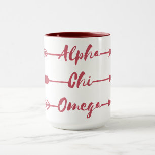 Alpha Pfeile Chi-Omegas   Tasse