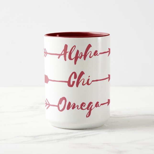 Alpha Pfeile Chi-Omegas | Tasse (Zentrum)