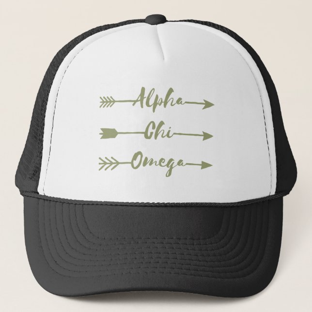Alpha Pfeile Chi-Omegas | Truckerkappe (Vorderseite)