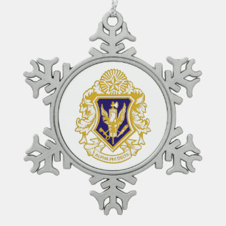 Alpha Phi Delta-Schneeflocken-Ornament Schneeflocken Zinn-Ornament