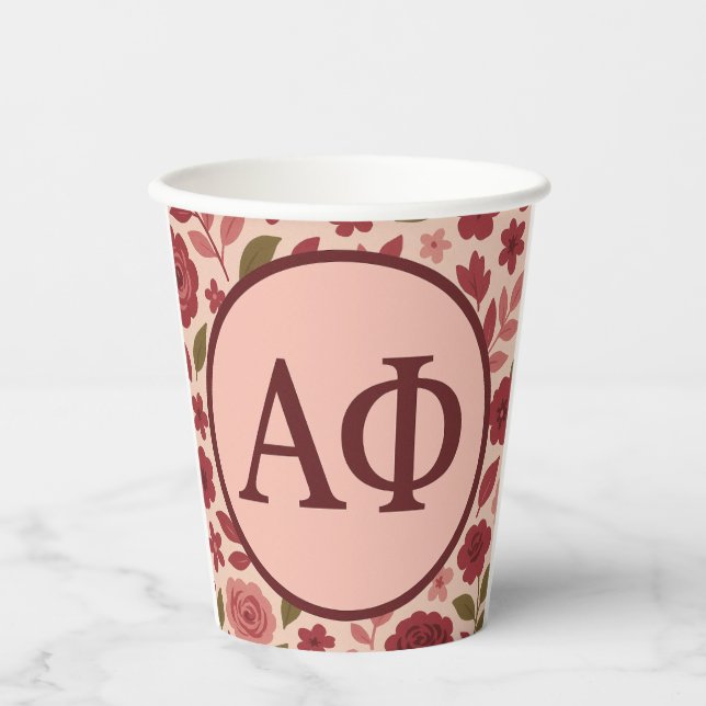 Alpha Phi Pappbecher (Vorderseite)