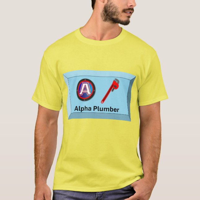 Alpha Plumber T-Shirt (Vorderseite)