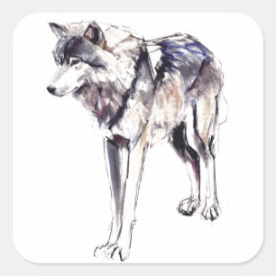 Alpha Quadratischer Aufkleber