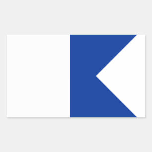 Alpha Rechteckiger Aufkleber