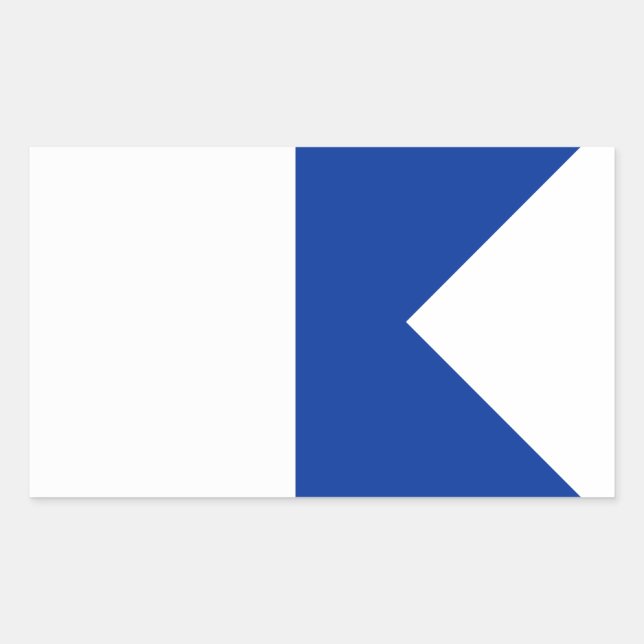 Alpha Rechteckiger Aufkleber (Vorderseite)