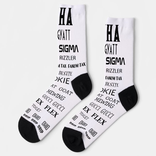 ALPHA RIZZ SIGMA GYATT FLEX SOCKS SOCKEN (Linkes Detail)