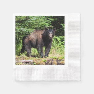 Alpha-Schwarzbär Serviette