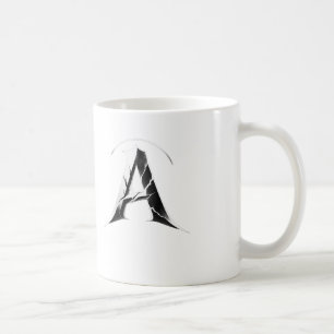 Alpha Shadow A – Dunkler Buchstabe A Becher Kaffeetasse