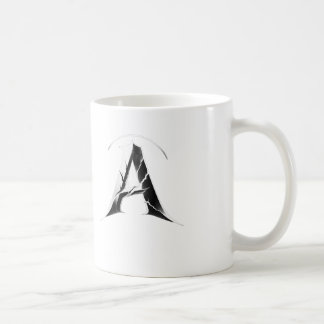Alpha Shadow A – Dunkler Buchstabe A Becher Kaffeetasse