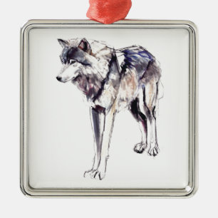 Alpha Silbernes Ornament