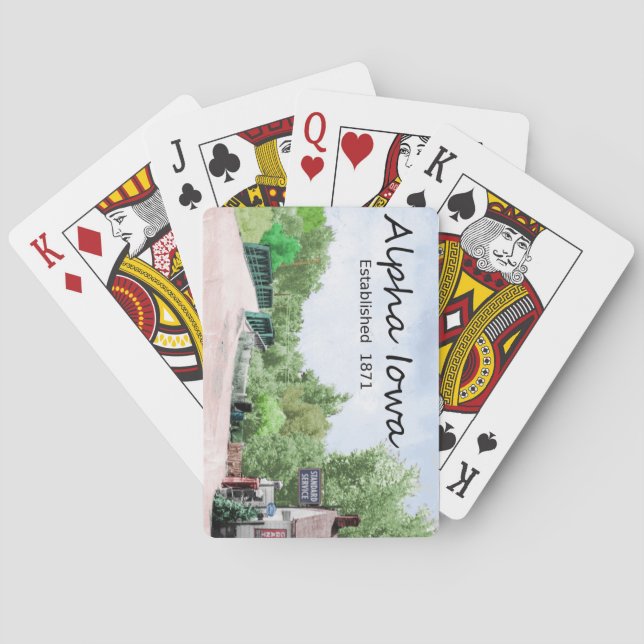 Alpha, Spielkarten Iowas (Rückseite)
