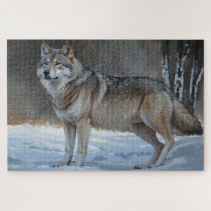 Alpha Timber Wolf Art Puzzle