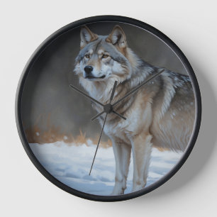 Alpha Timber Wolf Art Uhr