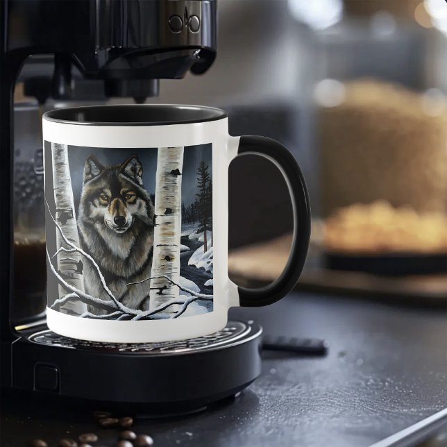 Alpha Timber Wolf Poplar Trees Tasse (Von Creator hochgeladen)