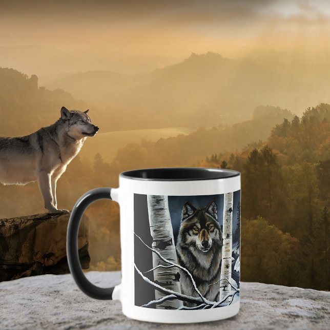 Alpha Timber Wolf Poplar Trees Tasse (Von Creator hochgeladen)