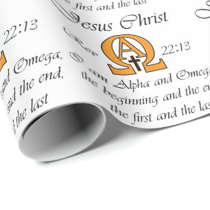 Alpha und Omega Geschenkpapier