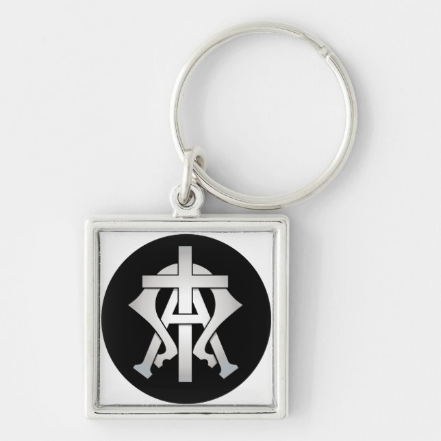 Alpha und Omega Schlüsselanhänger (Vorne)