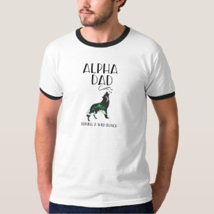 Alpha Vater Howling Woof lustige Männer-T - Shirt