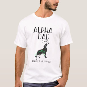 Alpha Vater Nature Howling Woof lustige Männer T - T-Shirt