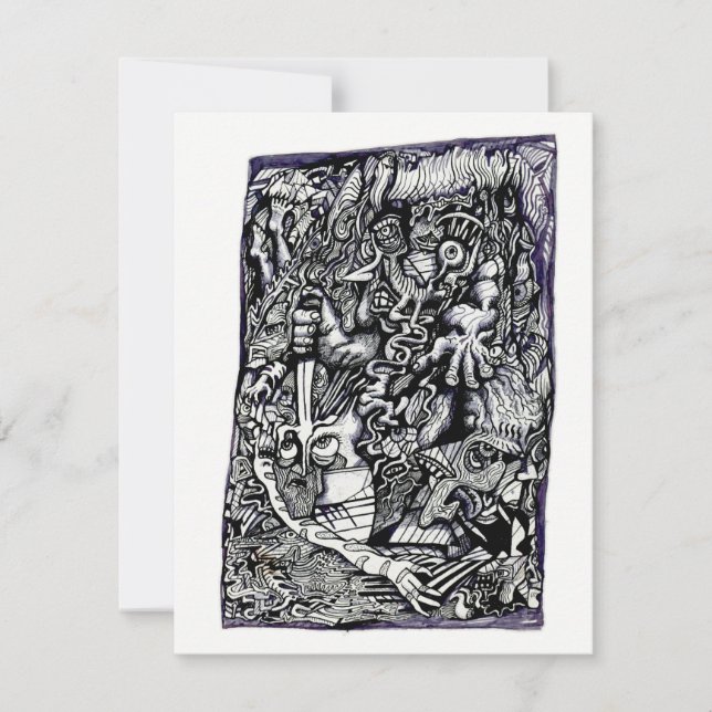 Alpha Warrior von Brian Benson Flat Card (Vorderseite)