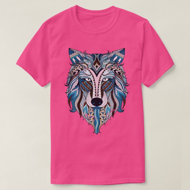 Alpha Wolf Ethnic Wolf T-Shirt (Design vorne)