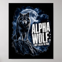 Alpha Wolf Grafik Lustige Männer Wildlife Natur Ge