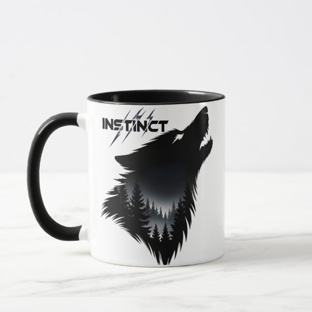 Alpha-Wolf Grafik Tasse (Links)
