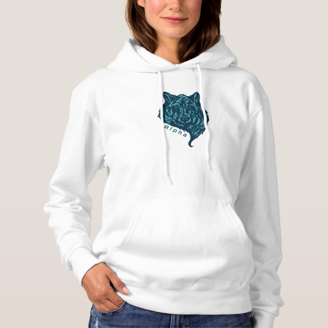 Alpha Wolf Hoodie (Vorderseite)
