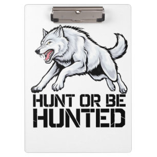 Alpha Wolf: Jagd oder Jagd Klemmbrett