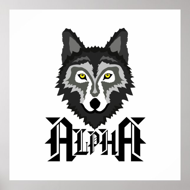 Alpha Wolf Poster (Vorne)