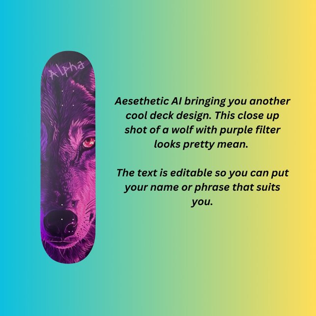 Alpha Wolf Skateboard (Von Creator hochgeladen)