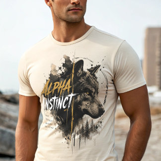 Alpha Wolf T-Shirt – Vertraue Deinen Instinkten Al