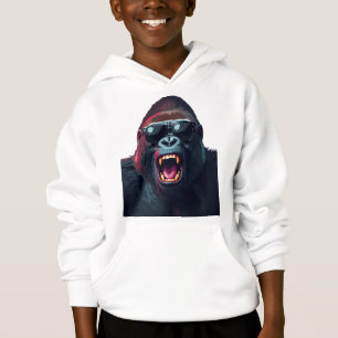Alpha-Wut – Brüllender Gorilla mit Sonnenbrille Hoodie