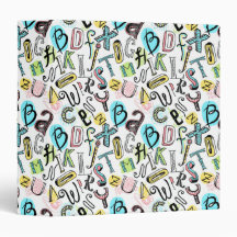 Alphabet 3 Ring Binder