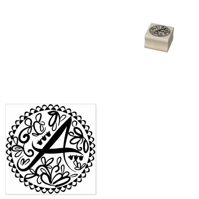 Alphabet A Gummistempel (Stempel)