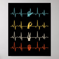 Alphabet American Sing Language Asl Teacher Heartb